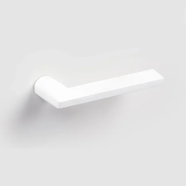 Klamka drzwiowa bezrozetowa VERUM Atlanta w wykończeniu biały mat