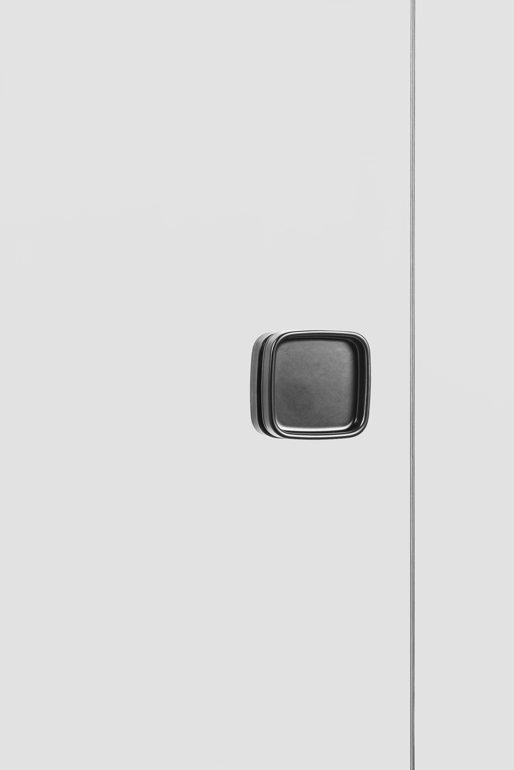 Klamka Etna Czarny VERUM Cham do drzwi szklanych przesuwnych