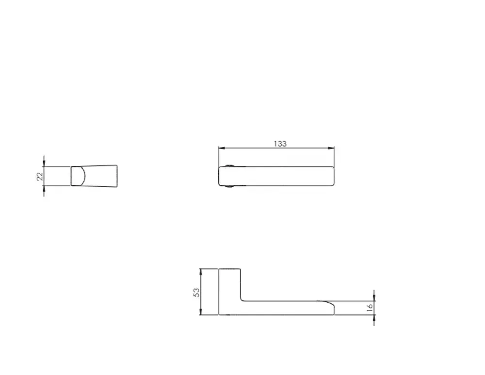 Klamka drzwiowa Złoto polerowane (błyszczące) VERUM Baar