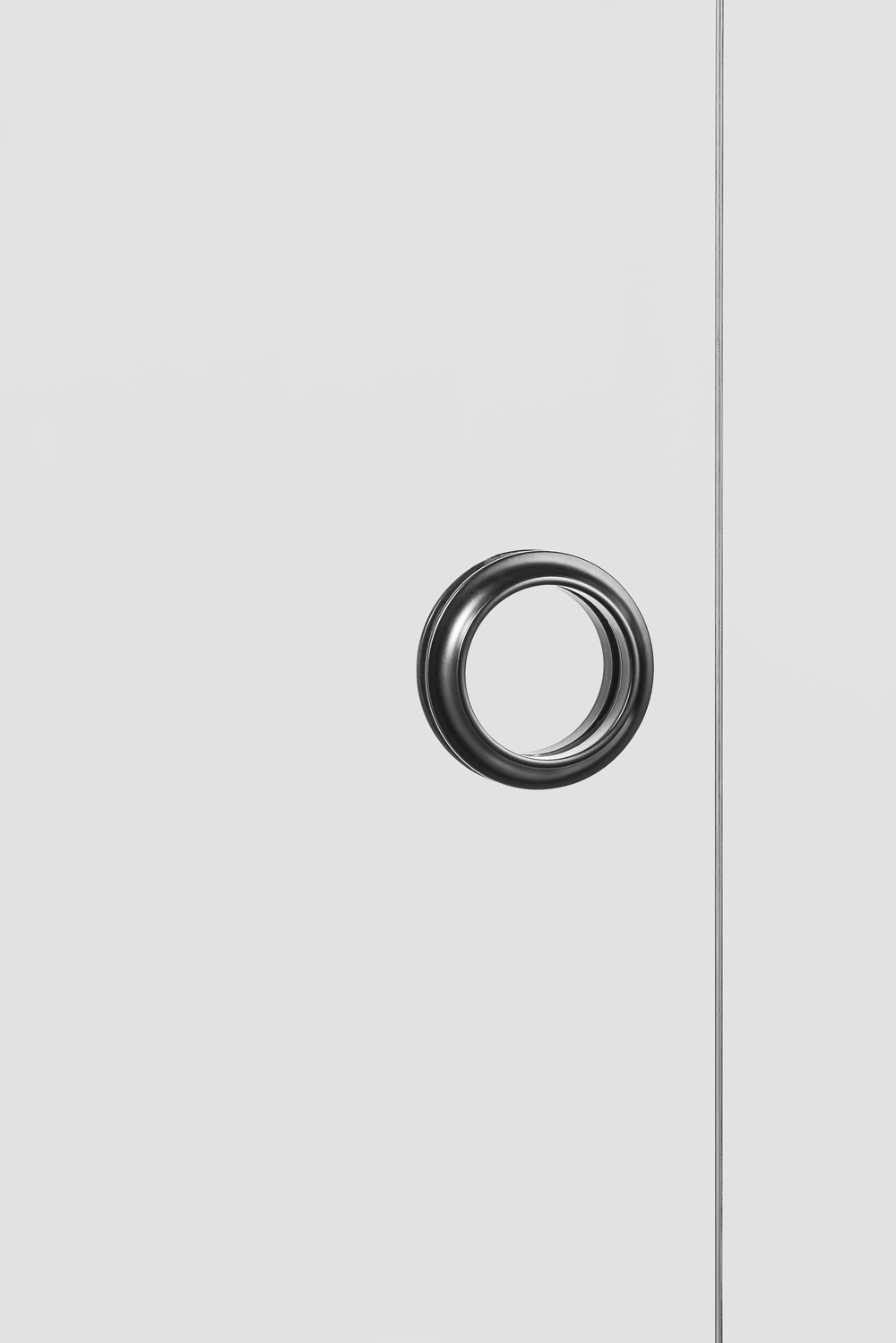 Klamka Etna Czarny VERUM Vulcano do drzwi szklanych przesuwnych