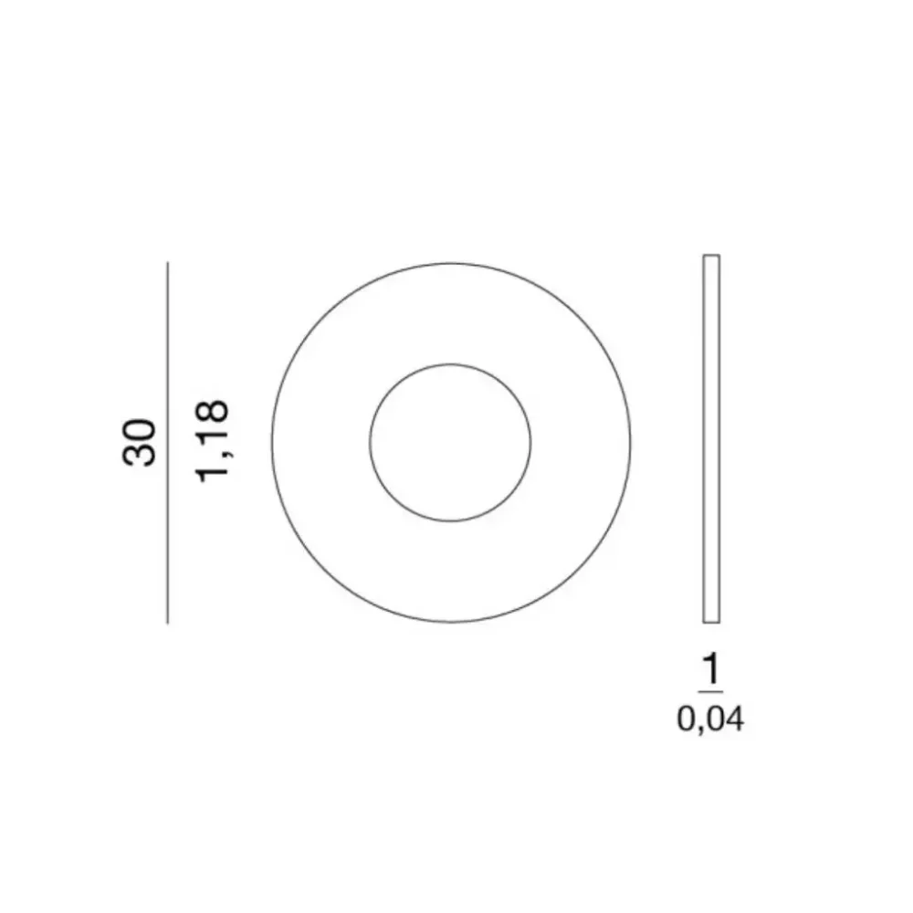 Podkładka do klamek VERUM Ø30 mm (do otworów 20–24 mm)