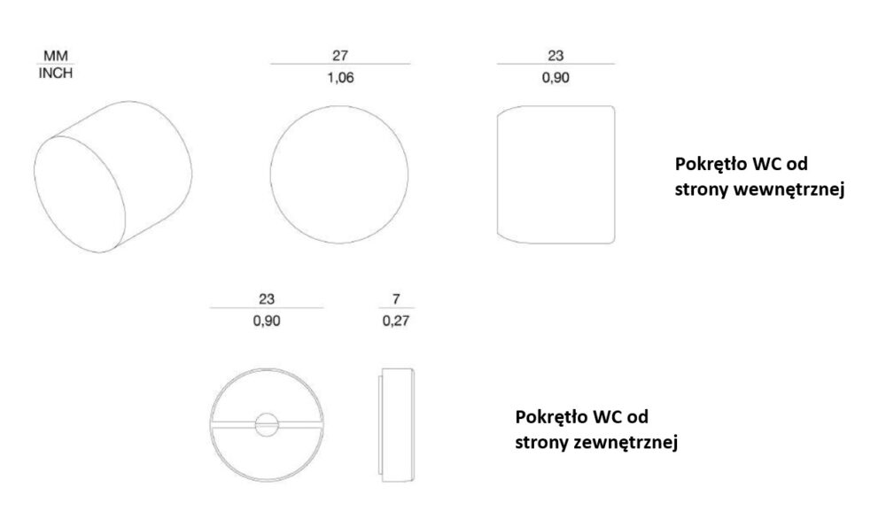 rozmiary rozet wc verum punto